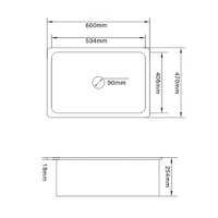 Baiachi Ceramic Kitchen and Laundry Sink