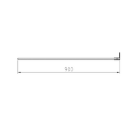 900mm Fixed Panel Shower Screen Chrome
