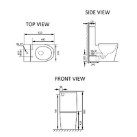 Lora Rimless Toilet Suite