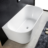 Alice 1700 freestanding bath back to wall