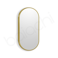 Baiachi Oval 450mmx900mm Frame Mirror Brushed Gold