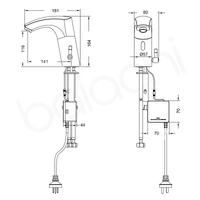 Baiachi Sensor Basin Mixer Chrome