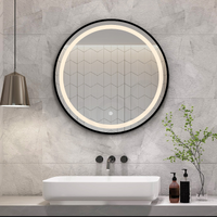 Baiachi LED  Round 600mm Frame Mirror Matte Black