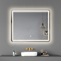 Baiachi Eden LED Rectangle 900mmx750mm Frameless Mirror 