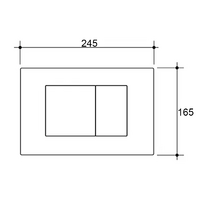 Baiachi Toilet Suite Cistern Lid Flushing Buttons