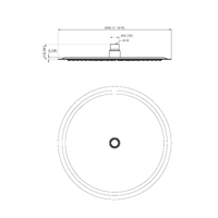 Moreton Round Stainless Steel Shower Head 300mm Chrome
