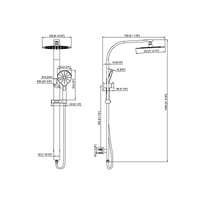 Hamilton Multi Function Shower Chrome