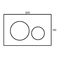 Round In Wall Flushing Buttons Brushed Gold