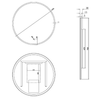 Led Mirror D750mm