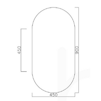 POLISH EDGE OVAL MIRROR