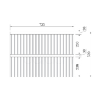 Oslo 750mm PVC Wall Hung Bathroom Vanity