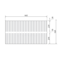 Oslo 900mm PVC Wall Hung Bathroom Vanity