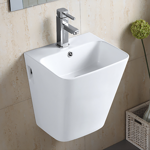 385X340X420mm Bathroom Wall Hung Mount Ceramic Wash Basin Vanity Sink BA5800D