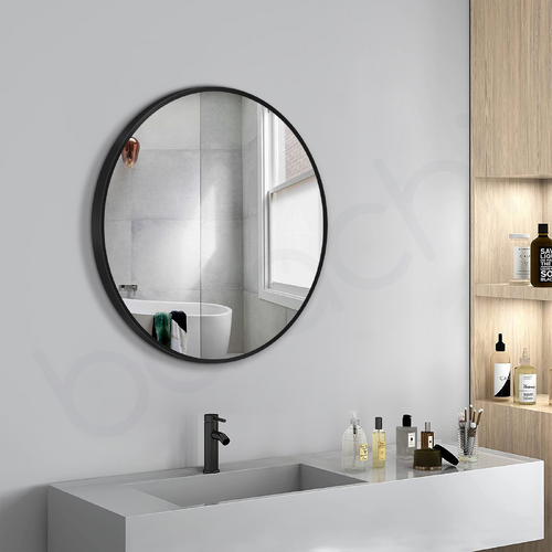 Baiachi Round 600mm Frame Mirror Matte Black