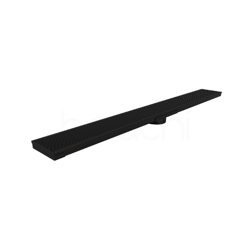 150-600x115mm Linear Heelguard Adjustable Floor Waste Matte Black