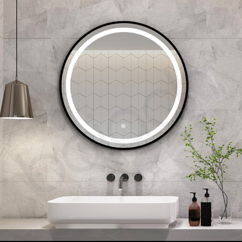 Baiachi LED  Round 600mm Frame Mirror Matte Black