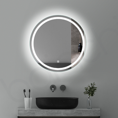 Baiachi LED Round 600mm Frameless Mirror 