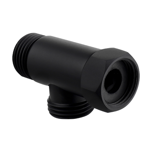 1/2'' Union BSP FMM Thread Tee Type 3 Way Brass Pipe Fitting Adapter Coupler Connector Matte Black