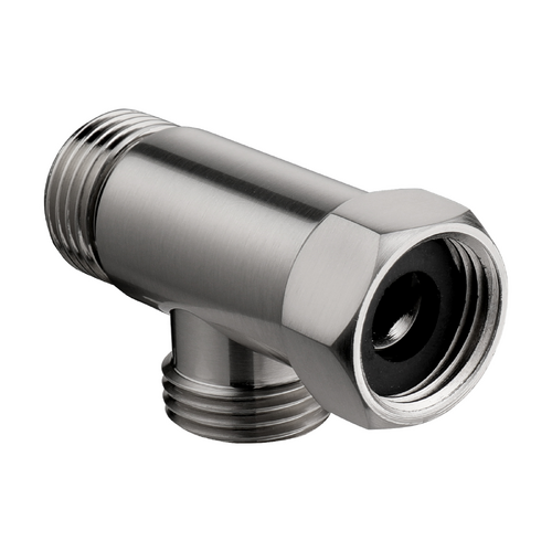 1/2'' Union BSP FMM Thread Tee Type 3 Way Brass Pipe Fitting Adapter Coupler Connector Brushed Nickel