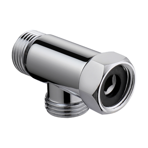 1/2'' Union BSP FMM Thread Tee Type 3 Way Brass Pipe Fitting Adapter Coupler Connector Chrome