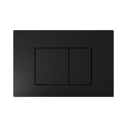 Square In-Wall Toilet Dual Flushing Buttons Matte Black