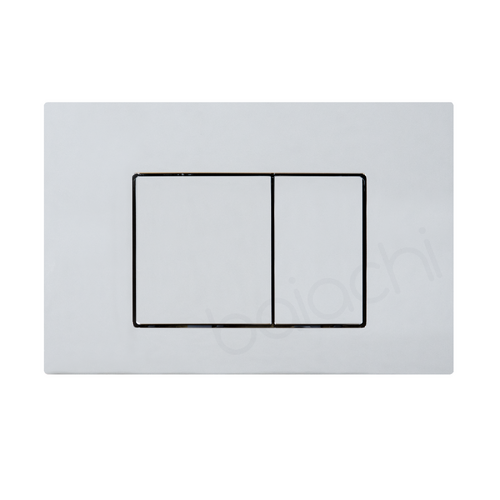 Square In-Wall Toilet Dual Flushing Buttons Chrome