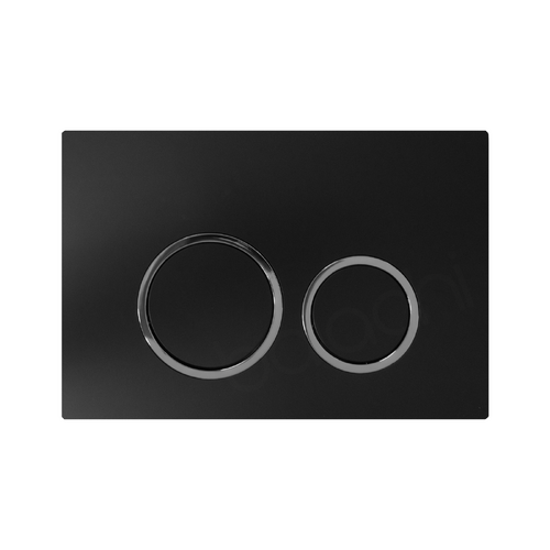 Round In Wall Flushing Buttons Matte Black