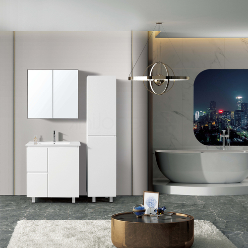 Ivana 750mm PVC Water Proof Bathroom Vanity Left Drawers
