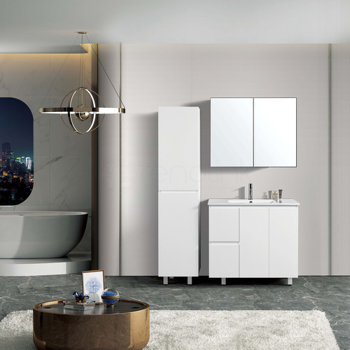 Ivana 900mm PVC Water Proof Bathroom Vanity Left Drawers