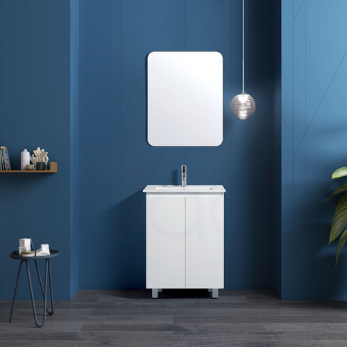Lucena 600mm Slim Line Narrow PVC Water Proof Bathroom Vanity