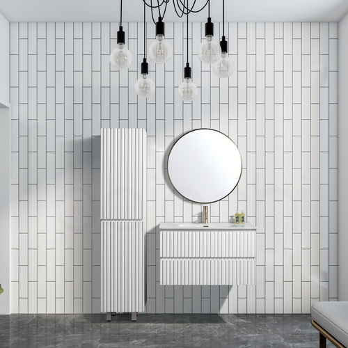 Oslo 900mm PVC Wall Hung Bathroom Vanity