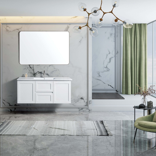 Shaker 1200mm PVC Wall Hung Bathroom Vanity