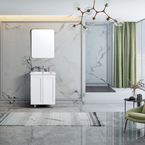 Shaker 600mm PVC Bathroom Vanity