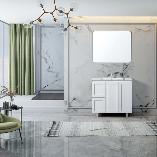 Shaker 900mm PVC Bathroom Vanity
