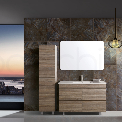 Vellena 1200mm PVC Water Proof Prime Oak Bathroom Vanity Cabinet