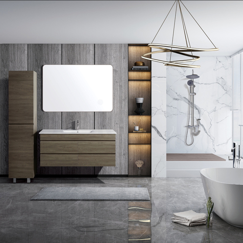 Vellena 1200mm PVC Water Proof Wash White Wall Hung Bathroom Vanity Cabinet