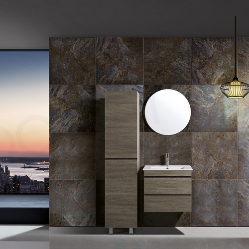 Vellena 600mm PVC Water Proof Wash White Wall Hung Bathroom Vanity Cabinet