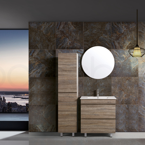 Vellena 750mm PVC Water Proof Prime Oak Bathroom Vanity Cabinet
