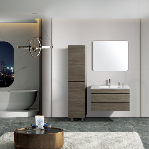Vellena 900mm PVC Water Proof Wash White Wall Hung Bathroom Vanity Cabinet
